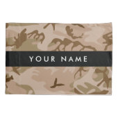 Desert Camouflage Pattern, Ihr Name, Personalisier Kissenbezug (Rückseite)