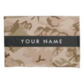 Desert Camouflage Pattern, Ihr Name, Personalisier Kissenbezug (Vorderseite)
