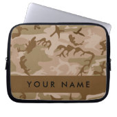 Desert Camouflage Pattern, Ihr Name, Personalisier Laptopschutzhülle (Vorderseite)