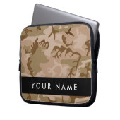 Desert Camouflage Pattern, Ihr Name, Personalisier Laptopschutzhülle (Vorderseite Links)