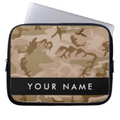Desert Camouflage Pattern, Ihr Name, Personalisier Laptopschutzhülle (Vorderseite)