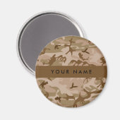 Desert Camouflage Pattern, Ihr Name, Personalisier Magnet (Vorderseite/Rückseite)
