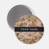 Desert Camouflage Pattern, Ihr Name, Personalisier Magnet (Vorderseite/Rückseite)