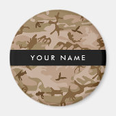 Desert Camouflage Pattern, Ihr Name, Personalisier Magnet (Vorne)