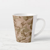Desert Camouflage Pattern, Ihr Name, Personalisier Milchtasse (Rechts)