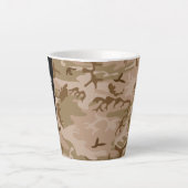 Desert Camouflage Pattern, Ihr Name, Personalisier Milchtasse (Vorderseite)