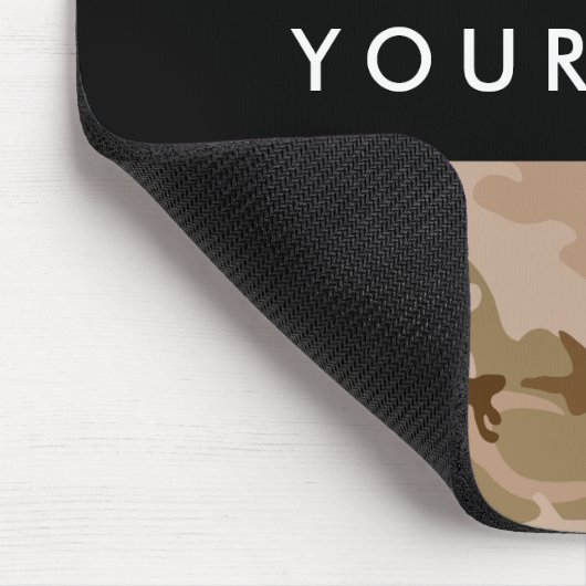 Desert Camouflage Pattern, Ihr Name, Personalisier Mousepad (Ecke)