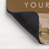Desert Camouflage Pattern, Ihr Name, Personalisier Mousepad (Ecke)
