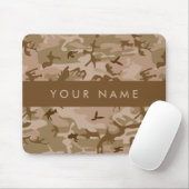 Desert Camouflage Pattern, Ihr Name, Personalisier Mousepad (Mit Mouse)