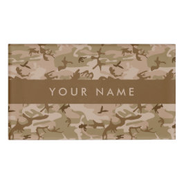 Desert Camouflage Pattern, Ihr Name, Personalisier Namenschild