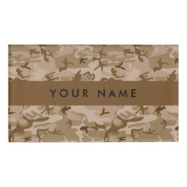 Desert Camouflage Pattern, Ihr Name, Personalisier Namenschild
