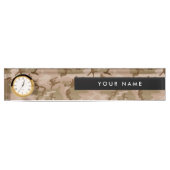 Desert Camouflage Pattern, Ihr Name, Personalisier Namensplakette (Vorderseite)