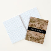 Desert Camouflage Pattern, Ihr Name, Personalisier Notizblock (Innenseite)
