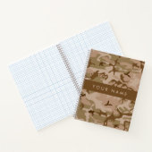 Desert Camouflage Pattern, Ihr Name, Personalisier Notizblock (Innenseite)
