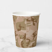 Desert Camouflage Pattern, Ihr Name, Personalisier Pappbecher (Rechts)