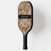 Desert Camouflage Pattern, Ihr Name, Personalisier Pickleball Schläger (Links)