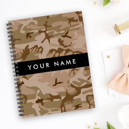 Desert Camouflage Pattern, Ihr Name, Personalisier Planer