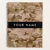 Desert Camouflage Pattern, Ihr Name, Personalisier Planer (Vorderseite)
