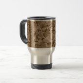 Desert Camouflage Pattern, Ihr Name, Personalisier Reisebecher (Vorderseite Links)