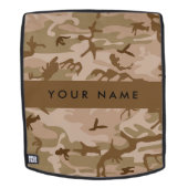 Desert Camouflage Pattern, Ihr Name, Personalisier Rucksack (Abnehmbare Front)