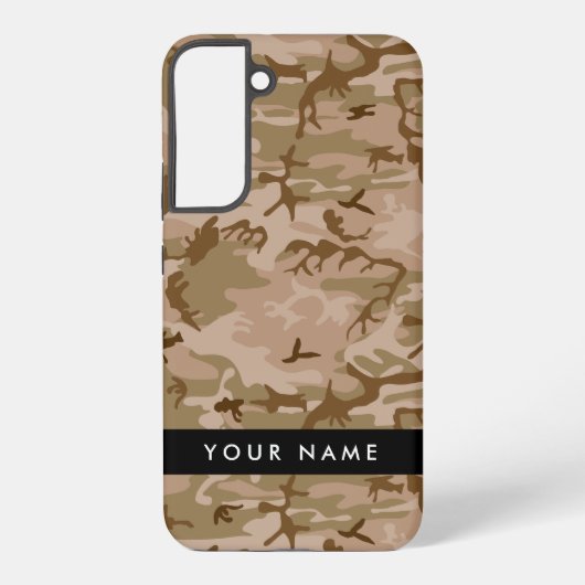 Desert Camouflage Pattern, Ihr Name, Personalisier Samsung Galaxy Hülle (Rückseite)