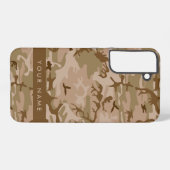 Desert Camouflage Pattern, Ihr Name, Personalisier Samsung Galaxy Hülle (Rückseite (Horizontal))