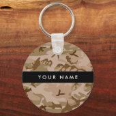 Desert Camouflage Pattern, Ihr Name, Personalisier Schlüsselanhänger (Vorderseite)