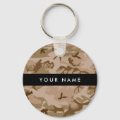 Desert Camouflage Pattern, Ihr Name, Personalisier Schlüsselanhänger (Rückseite)