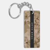 Desert Camouflage Pattern, Ihr Name, Personalisier Schlüsselanhänger (Vorderseite links)