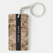 Desert Camouflage Pattern, Ihr Name, Personalisier Schlüsselanhänger (Rückseite)