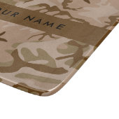 Desert Camouflage Pattern, Ihr Name, Personalisier Schneidebrett (Ecke)