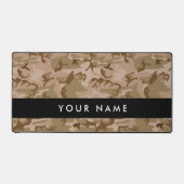 Desert Camouflage Pattern, Ihr Name, Personalisier Schreibtischunterlage (Vorderseite)
