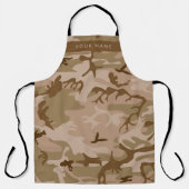 Desert Camouflage Pattern, Ihr Name, Personalisier Schürze (Vorderseite)