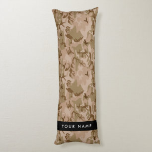 Desert Camouflage Pattern, Ihr Name, Personalisier Seitenschläferkissen