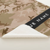 Desert Camouflage Pattern, Ihr Name, Personalisier Sherpadecke (3/4)