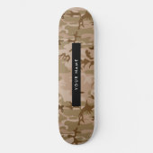 Desert Camouflage Pattern, Ihr Name, Personalisier Skateboard (Vorderseite)