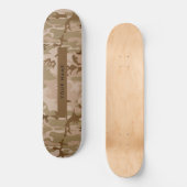 Desert Camouflage Pattern, Ihr Name, Personalisier Skateboard (Vorderseite)