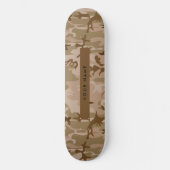 Desert Camouflage Pattern, Ihr Name, Personalisier Skateboard (Vorderseite)