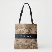 Desert Camouflage Pattern, Ihr Name, Personalisier Tasche (Vorderseite)