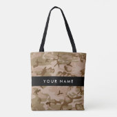 Desert Camouflage Pattern, Ihr Name, Personalisier Tasche (Rückseite)