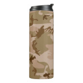 Desert Camouflage Pattern, Ihr Name, Personalisier Thermosbecher (Nach links gedreht)