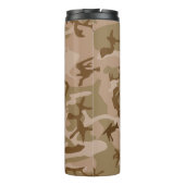 Desert Camouflage Pattern, Ihr Name, Personalisier Thermosbecher (Rückseite)