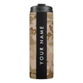 Desert Camouflage Pattern, Ihr Name, Personalisier Thermosbecher (Vorderseite)