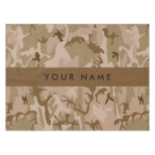Desert Camouflage Pattern, Ihr Name, Personalisier Tischdecke (Vorderseite (Horizontal))