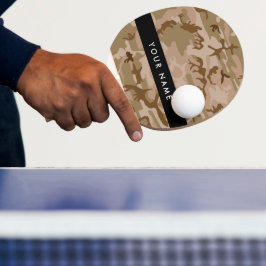 Desert Camouflage Pattern, Ihr Name, Personalisier Tischtennis Schläger