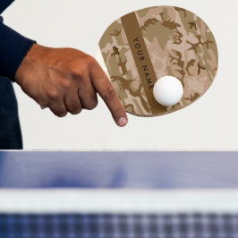 Desert Camouflage Pattern, Ihr Name, Personalisier Tischtennis Schläger