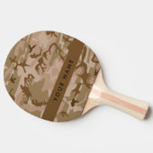 Desert Camouflage Pattern, Ihr Name, Personalisier Tischtennis Schläger (Seitenansicht)
