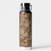 Desert Camouflage Pattern, Ihr Name, Personalisier Trinkflasche (Rückseite)