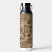 Desert Camouflage Pattern, Ihr Name, Personalisier Trinkflasche (Vorne)