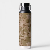 Desert Camouflage Pattern, Ihr Name, Personalisier Trinkflasche (Vorne)